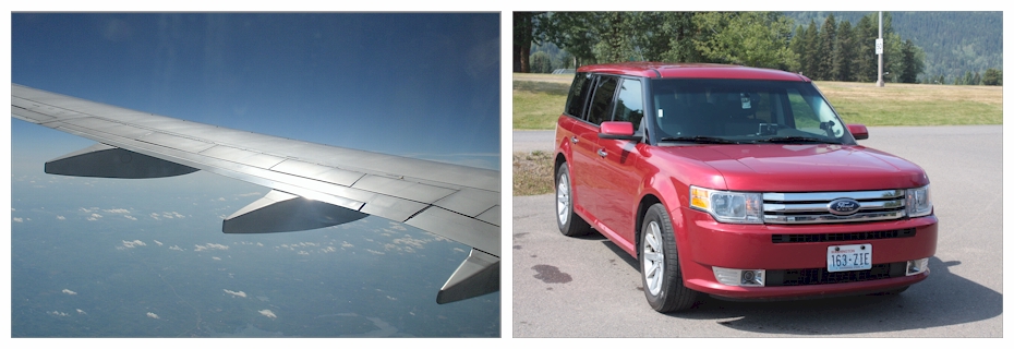 flugzeug / mietwagen