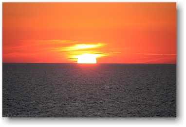 sonnenuntergang auf dem baltischen meer