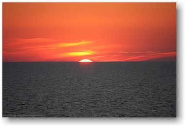 sonnenuntergang auf dem baltischen meer