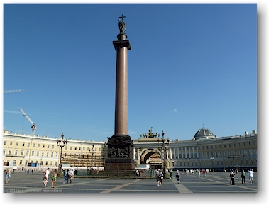 alexandersaeule (aleksandriyskaya kolonna) in sankt petersburg, RU