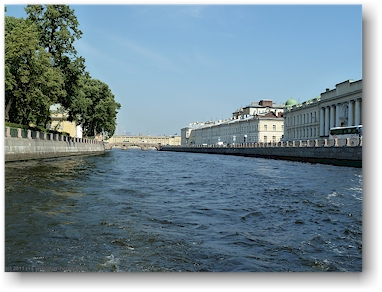 einfahrt in den fontanka-kanal in sankt petersburg, RU