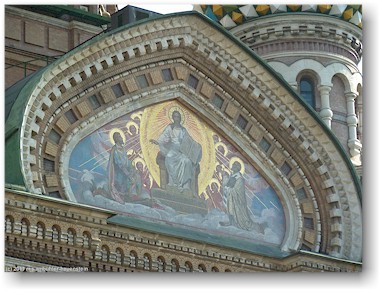 gemaelde an der auferstehungskirche (spas na krovi) in sankt petersburg, RU