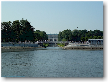 hafen beim peterhof (petrodvorets) bei sankt petersburg, RU