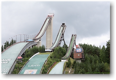 sprungschanzen in lahti, FI
