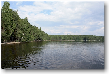 ufer des asikkalanselkae im nationalpark paeijaenteen kansallispuisto in der naehe von heinola, FI