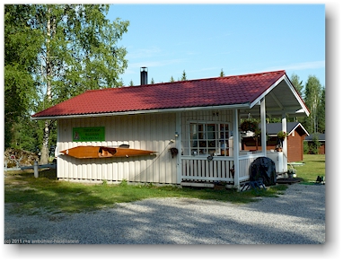 empfangsgebaeude des campingplatz oravanpesaet bei sulkava, FI