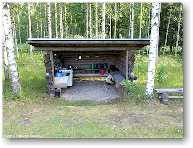 kueche auf dem campingplatz oravanpesaet bei sulkava, FI