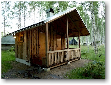 sauna auf dem campingplatz oravanpesaet bei sulkava, FI