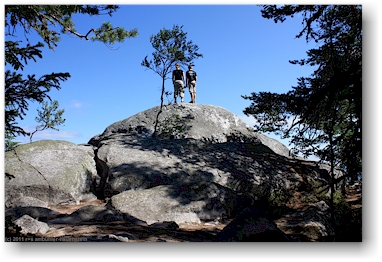 katrin und mathias auf dem paha-koli im nationalpark kolin kansallispuisto, FI
