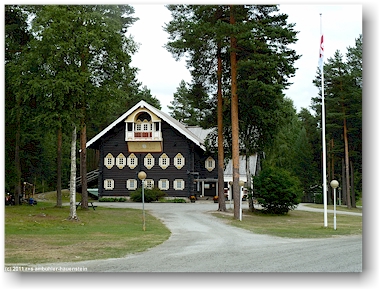 bauernhaus in traditionellem karelischem stil bei nurmes, FI