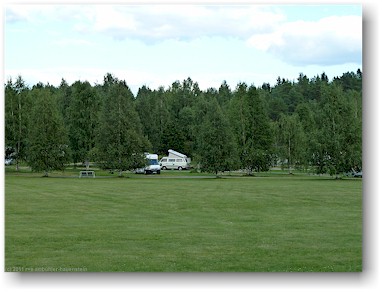 unser VW bus auf dem campingplatz hyvaerila bei nurmes, FI