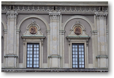 fenster des kungliga slottet (koenigsschloss) in stockholm, SE