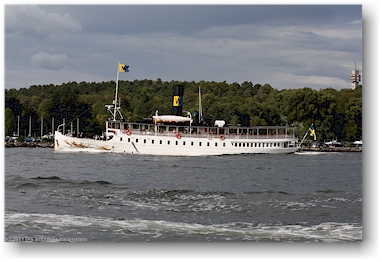 dampfschiff auf dem saltsjoen in stockholm, SE