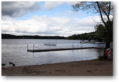 sandstrand am oevre foellingen beim pinnarp camping bei kisa, SE