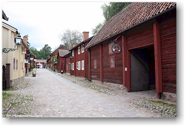 dorfstrasse im freilichtmuseum gamla linkoeping, SE