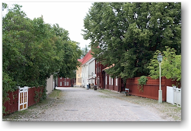 dorfstrasse im freilichtmuseum gamla linkoeping, SE
