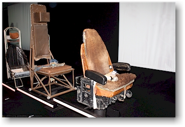 pilotensitze der zweiten generation im flygvapenmuseum (luftwaffenmuseum) bei linkoeping, SE
