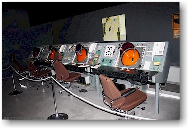 raum mit radarueberwachung im flygvapenmuseum (luftwaffenmuseum) bei linkoeping, SE