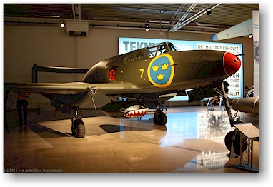 J 21R - Saab 21R im flygvapenmuseum (luftwaffenmuseum) bei linkoeping, SE