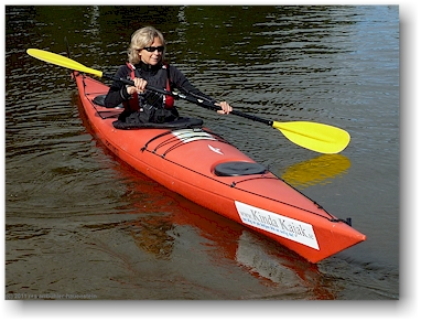 susanne im kajak bei brokind, SE