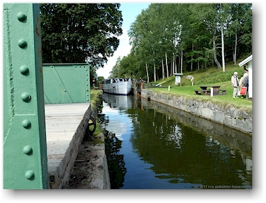 die MS kind in der schleuse bei hovetrop, SE