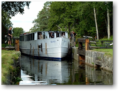 die MS kind in der schleuse bei hovetrop, SE
