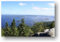 blick vom nationalpark kolin kansallispuisto auf den pielinen 