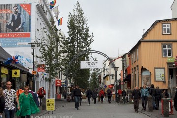 fussgaengerzone in reykjavik