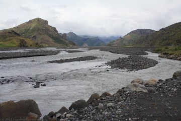 flussbett des markarfljot am fuss des eyjafjallajoekull