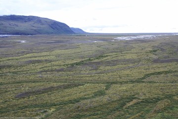 blick vom skaftafell nationalpark auf den skeidararsandur