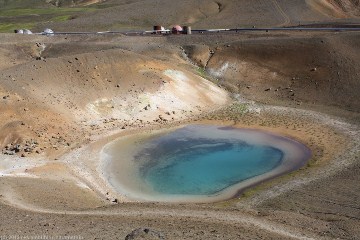 geothermisch aktive zone bei krafla