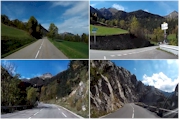 unterwegs auf der route napoleon (bilder der frontkamera).