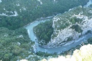 blick auf das knie des verdon beim balcon de la mescla.