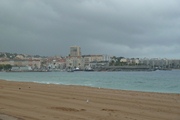 blick auf das zentrum von saint-raphaël.