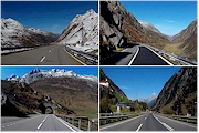 passstrasse auf der nordseite.