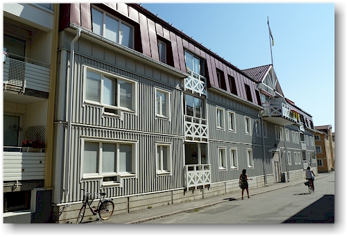 hausfassade in pitea, SE