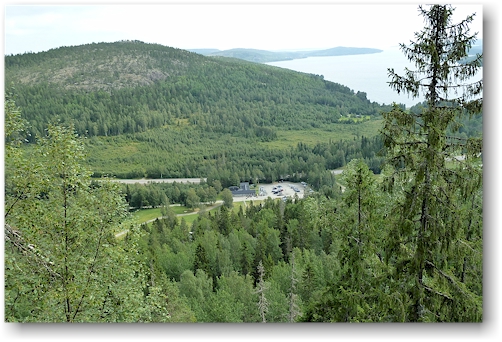 aussicht von der grotte im skulebergets naturreservat