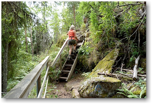 treppen im skulebergets naturreservat