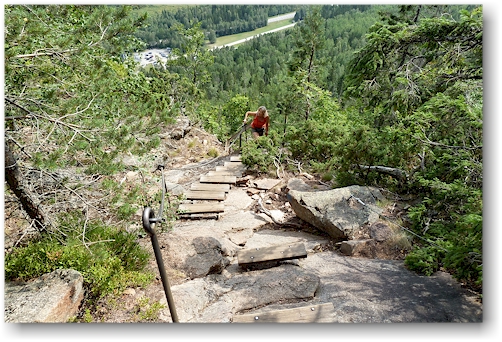 treppe im skulebergets naturreservat