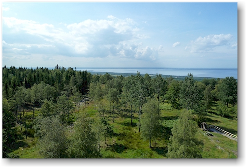 aussicht vom kinnekulle tornet richtung sueden