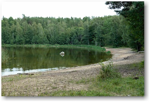malerische bucht am vaenern im kinnekulle naturreservat bei haellekis, SE