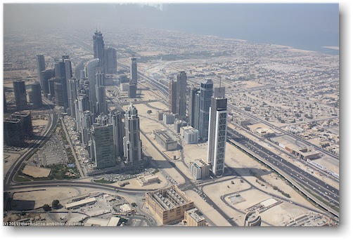 blick vom burj khalifa richtung westen