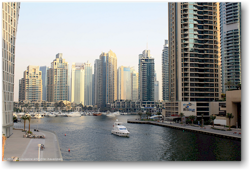 wohnanlage mit eigenem yachthafen in dubai