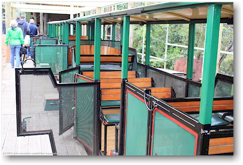 wagen der driving creek railroad bei coromandel