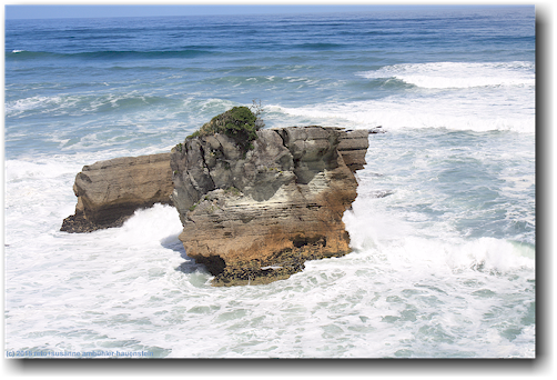 fels in der brandung vor den pancake rocks