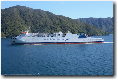interislander ferry im tory channel