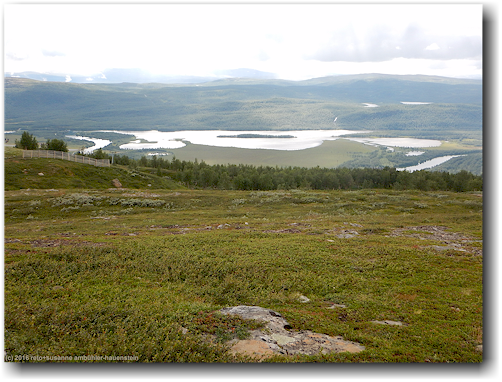 blick vom kungsleden auf den ahasjoen bei hemavan