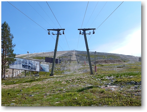 skilifte am yllaestunturin bei aekaeslompolo