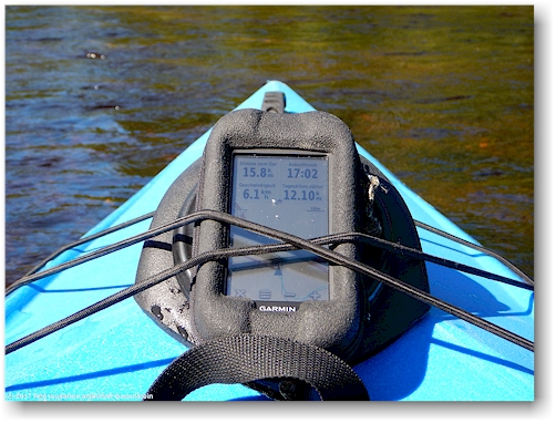 GARMIN Montana - mein cockpit auf dem kajak