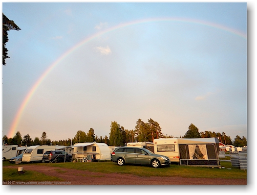 regenbogen ueber dem solleroe camping